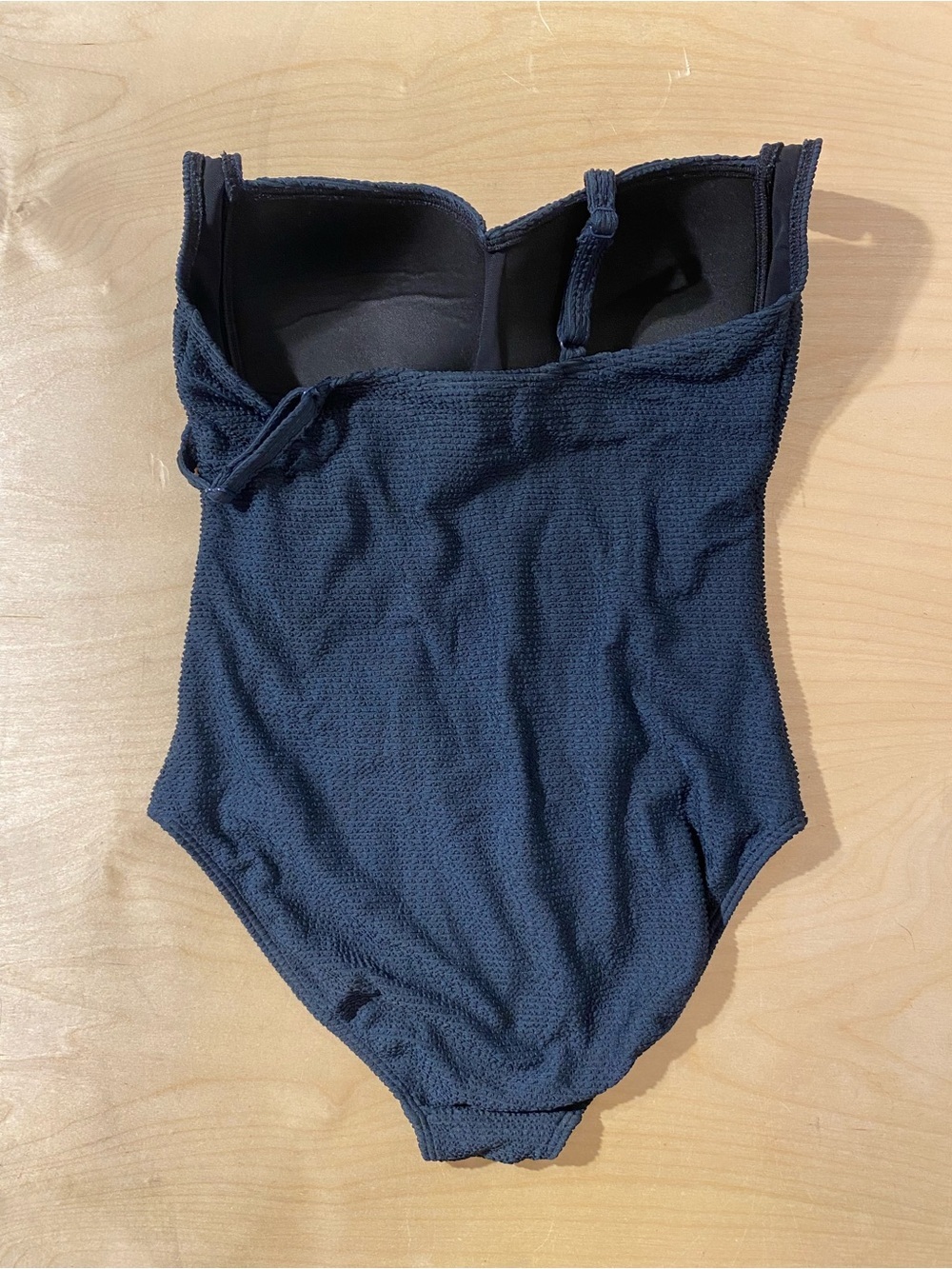 Niptuck Swim Textured Black One-Piece Swimsuit 10 (RI) - Picture 7 of 9